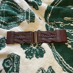 Brown Stretch Waist Belt
